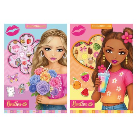 Besties Stickerboek neon A5 8 vel | Besties