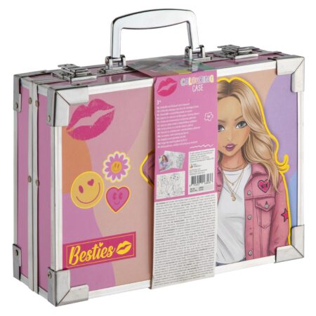 Besties kleurkoffer metaal 27x20.5x8.5cm | Besties