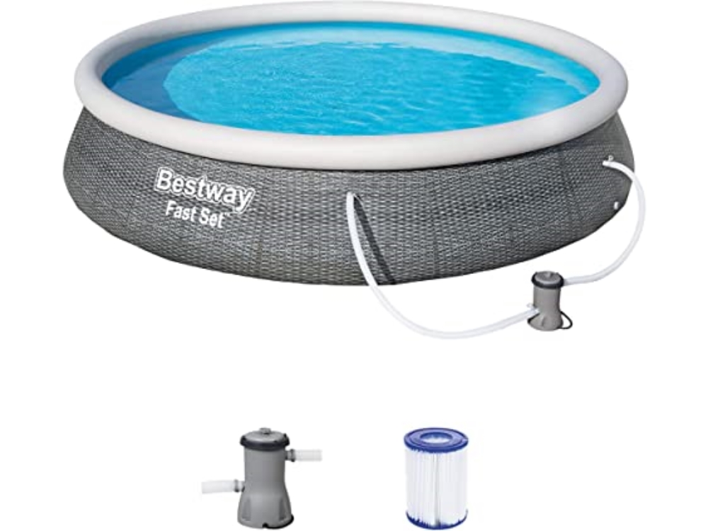 Bestway FastSet zwembad 396x84cm + pomp | Bestway