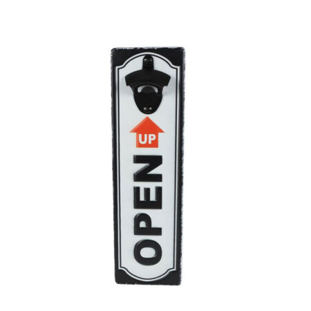 Bieropener Open Up zwart/wit |