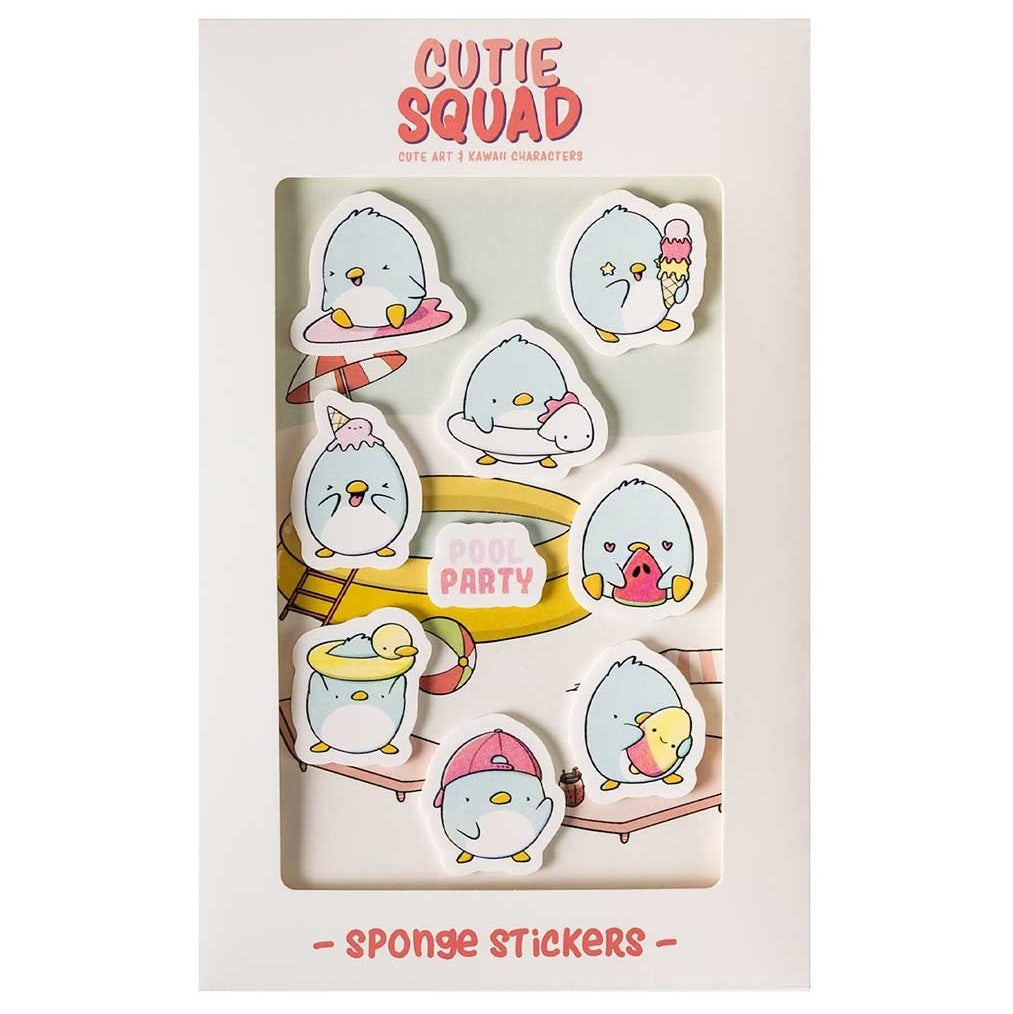 Big foam stickers - Summer Penguins | CutieSquad
