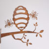 Bijennest metaal 34x33cm roestkleur | Season Inspired Decoration