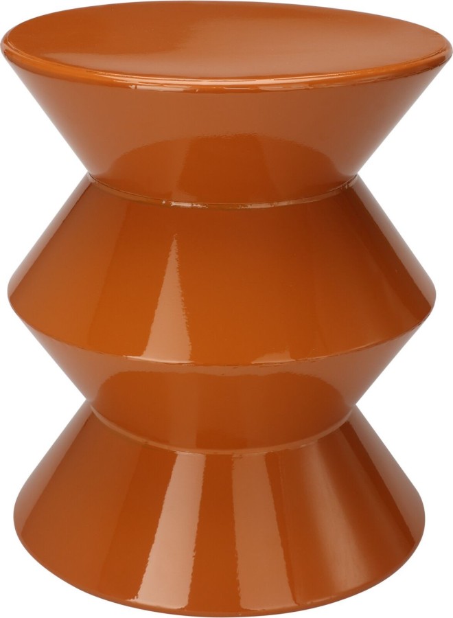 Bijzettafel 31x36cm Karamel Shiny |