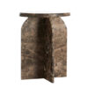Bijzettafel Otinia marmer donkerbruin | Light & Living