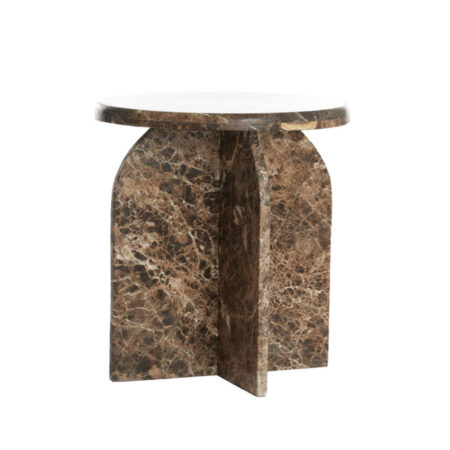 Bijzettafel Otinia marmer donkerbruin S | Light & Living