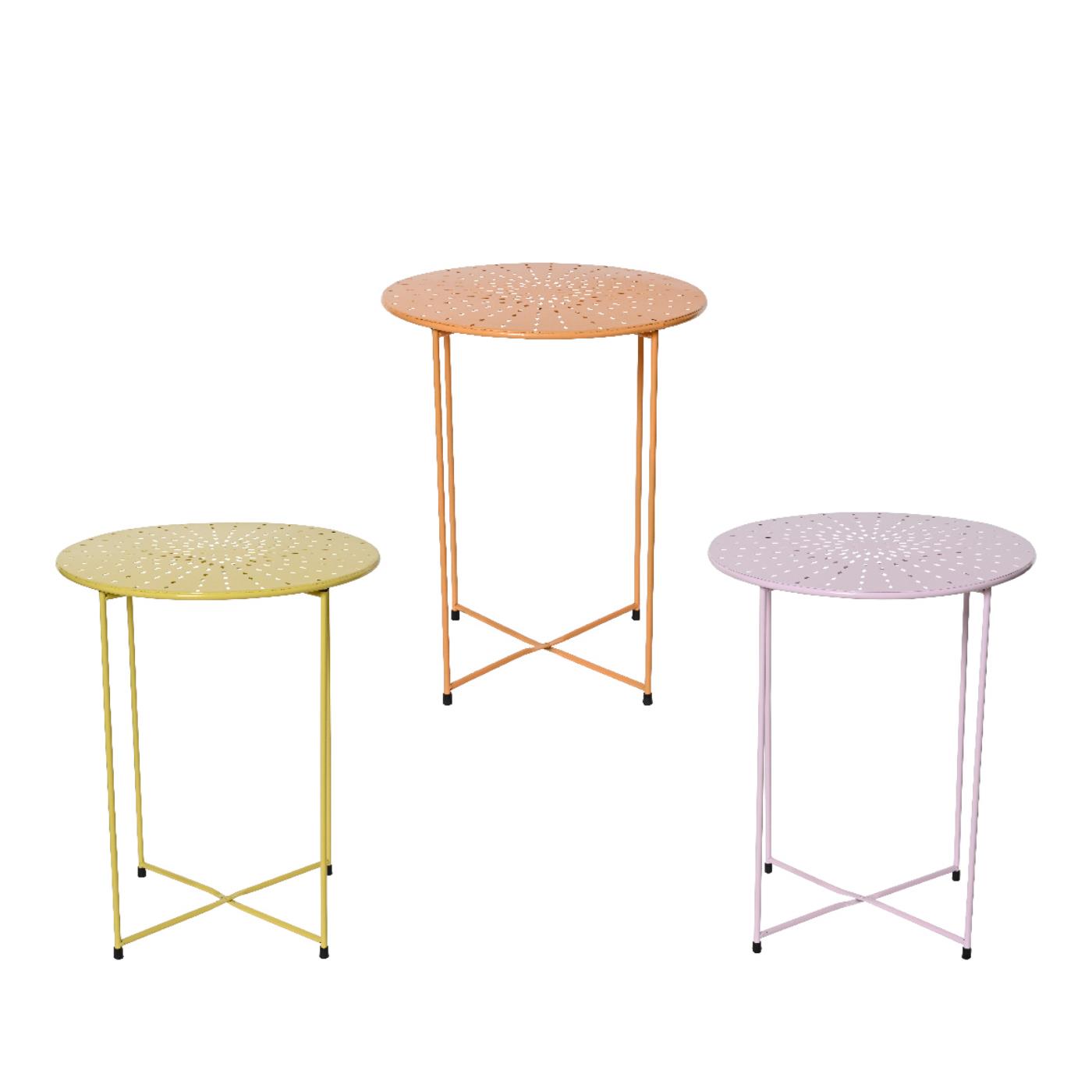 Bijzettafel binnen ijzer H48cm | Decoris