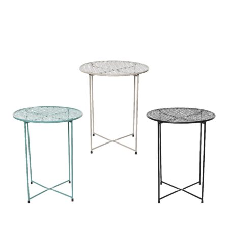 Bijzettafel binnen ijzer H48cm | Decoris
