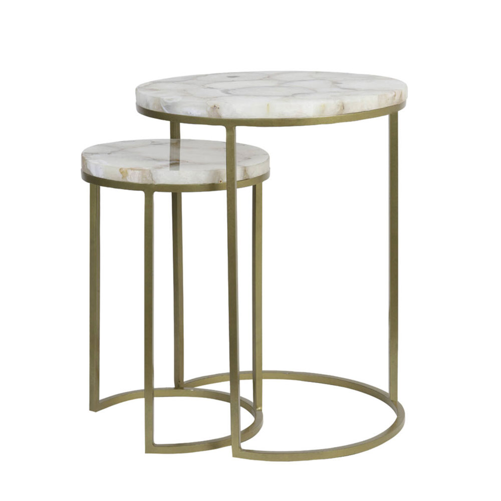 Bijzettafel set van 2 Alfio aniekbrons | Light & Living