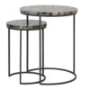 Bijzettafel set van 2 Axat Agaat bruin zwart | Light & Living