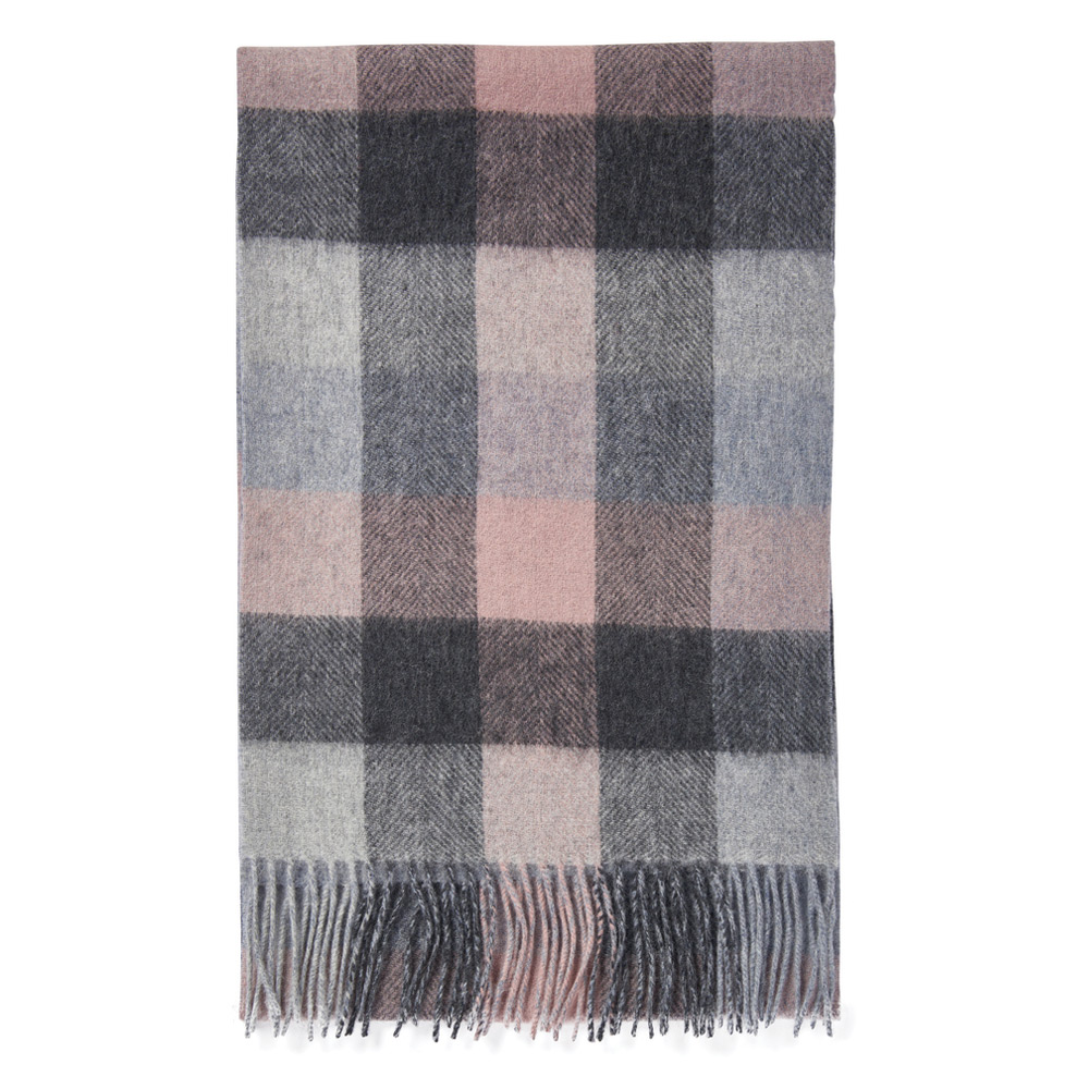 Birch Check Scarf Pearl Grey | Barbour