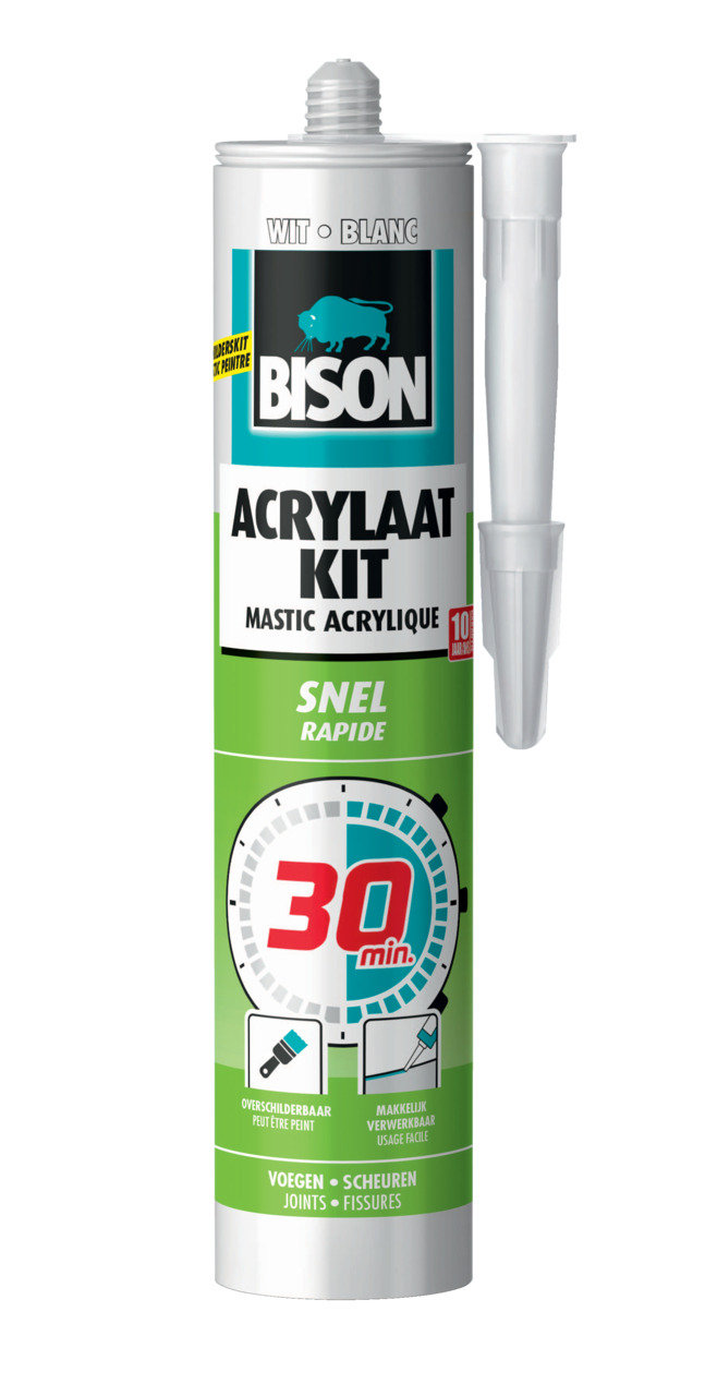 Bison acrylaatkit 30 minuten 310 ml WIT | Bison