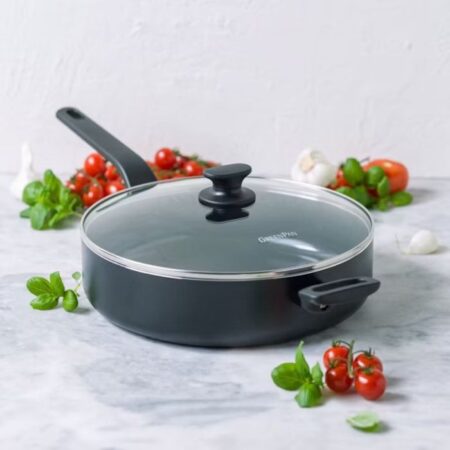 Bk Enjoy Stoofpan Met Keramische Antikleeflaag Met Deksel 28cm | Greenpan