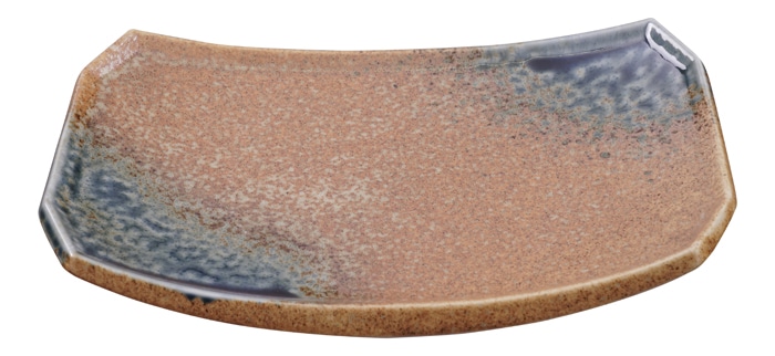 Blauw Bord Minoyaki - Handgemaakt Japans Aardewerk - 21