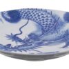 Blauw Bord met Drakenontwerp - Diameter 25.3 cm - Hoogte 5.2 cm | Tokyo Design Studio