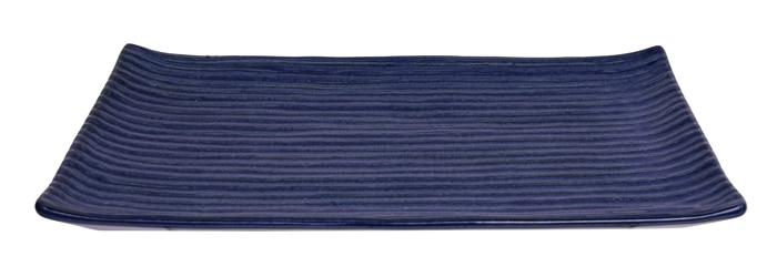 Blauw Rechthoekig Serveerbord - The Oriental Shop - 23.8 x 15cm