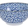 Blauw-Witte Keramische Kom - Japans Ontwerp - 450ml - 15 x 6.8 cm | Tokyo Design Studio