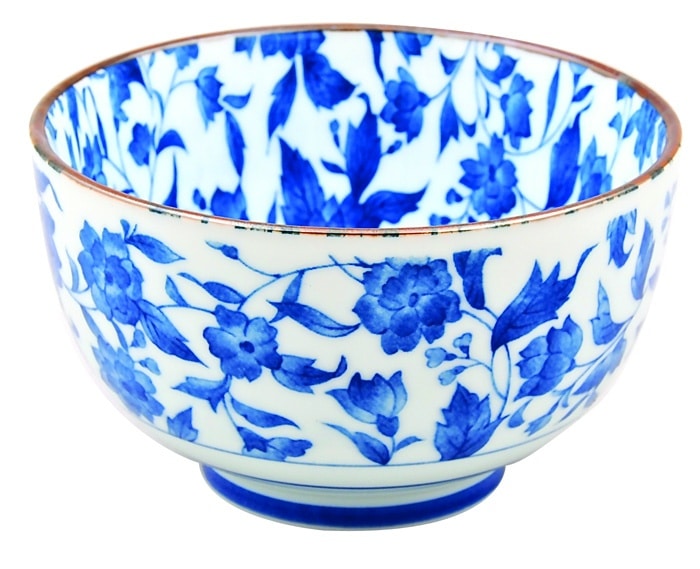 Blauw-wit Porseleinen Kom - Mixed Bowls - 500ml - 12.7x7.5cm | Tokyo Design Studio