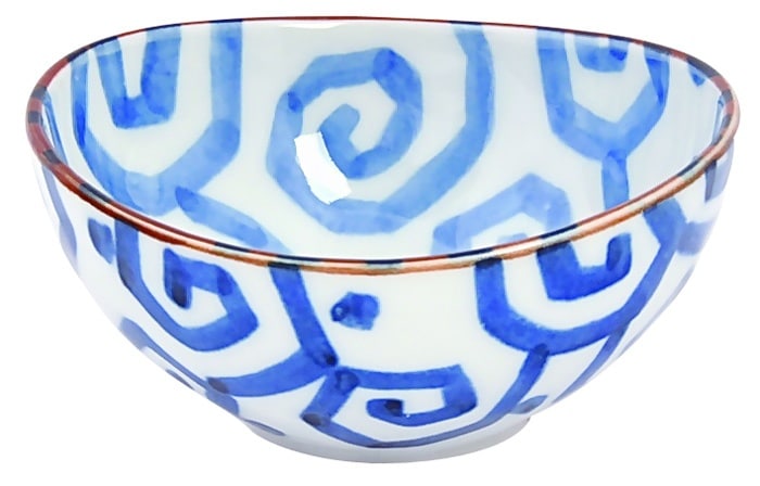 Blauw-witte keramische kom - Mixed Bowls - 10.5 x 5cm 150ml | Tokyo Design Studio