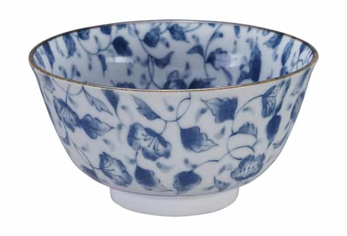 Blauw-witte keramische kom - Mixed Bowls - 400ml - 12.7 x 6.8cm | Tokyo Design Studio