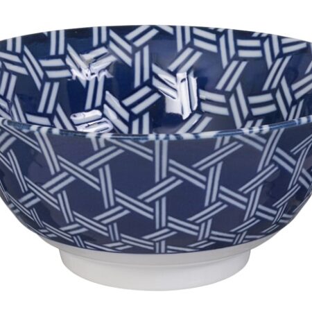 Blauw-witte keramische kom - Mixed Bowls - 500ml - 14.9 x 7cm | Tokyo Design Studio