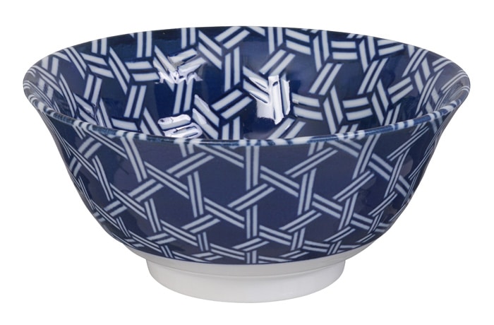 Blauw-witte keramische kom - Mixed Bowls - 500ml - 14.9 x 7cm | Tokyo Design Studio