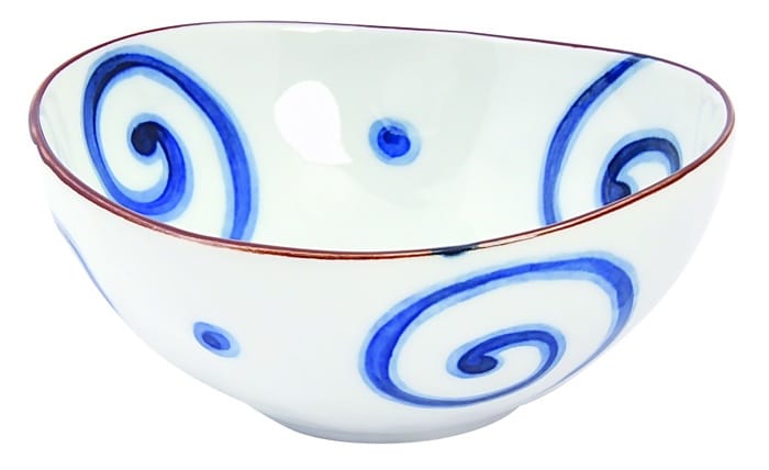 Blauw-witte keramische kom - Mixed Bowls - 500ml - 16 x 7cm | Tokyo Design Studio