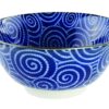 Blauw-witte keramische kom - Mixed bowls - 500ml - 14.8 x 6.8cm | Tokyo Design Studio