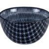 Blauw-witte keramische kom - Tokyo Design Studio - 500ml 12.7x7cm | Tokyo Design Studio