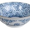 Blauw-witte kom met octopus patroon - Tokyo Design Studio - 1000ml - 19.5 x 7.5cm | Tokyo Design Studio