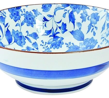 Blauw/Wit Kom - Mixed Bowls - 900ml - 19 x 7.5cm | Tokyo Design Studio