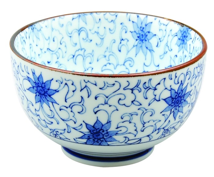 Blauw/Wit Porseleinen Kom - Mixed Bowls - 12.7 x 7.5cm | Tokyo Design Studio