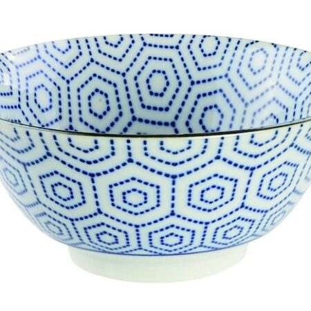Blauw/Witte Keramische Kom - Mixed Bowls - 500ml - 14.8 x 6.8cm | Tokyo Design Studio