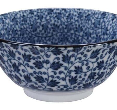 Blauw/Witte Keramische Kom - Mixed Bowls - 500ml - 15x7cm | Tokyo Design Studio