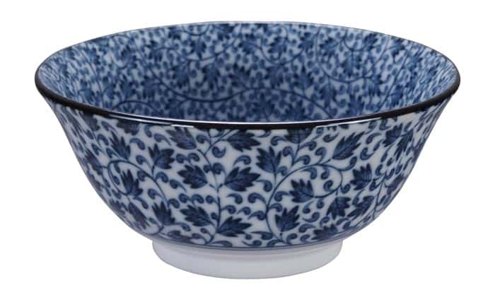 Blauw/Witte Keramische Kom - Mixed Bowls - 500ml - 15x7cm | Tokyo Design Studio