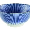 Blauw/Witte Kom - Gemengde Patronen - 14.8 x 6.8cm 500ml | Tokyo Design Studio