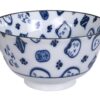 Blauw/Witte Kom - Lucky Cats Collectie - 300ml - 12.7 x 6.5cm | Tokyo Design Studio