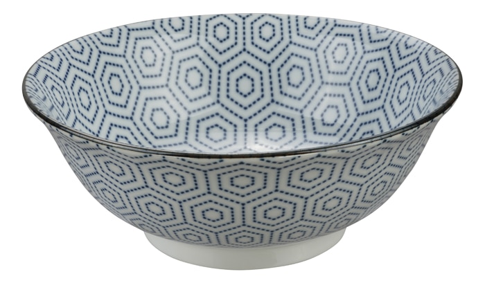 Blauw/Witte Kom - Mixed Bowls - 1000ml - 20