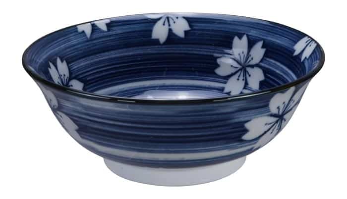 Blauw/Witte Kom - Mixed Bowls - 21 x 8 cm 1000ml | Tokyo Design Studio