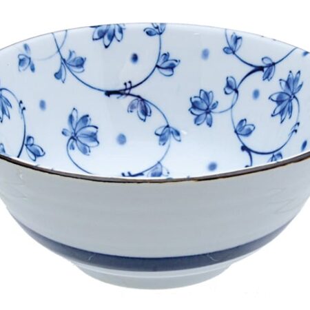 Blauw/Witte Kom - Mixed Bowls - 500ml - 15 x 6.5cm | Tokyo Design Studio