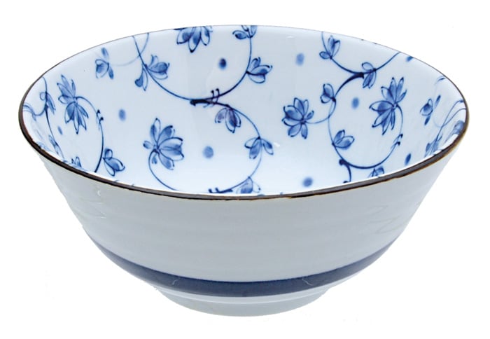 Blauw/Witte Kom - Mixed Bowls - 500ml - 15 x 6.5cm | Tokyo Design Studio