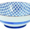 Blauw/Witte Kom - Mixed Bowls - 900ml - 19 x 7.5cm | Tokyo Design Studio