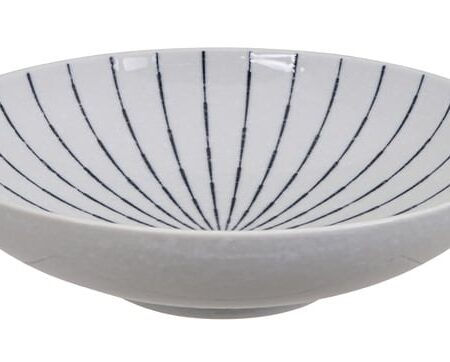 Blauw/Witte Kom - Tokusa White Collectie - 2000ml - 28.3 x 7.5cm | Tokyo Design Studio