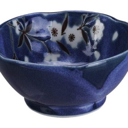 Blauw/Witte Sausschaal - Blue Sakura - Tokyo Design Studio - 100ml - 9x4cm | Tokyo Design Studio