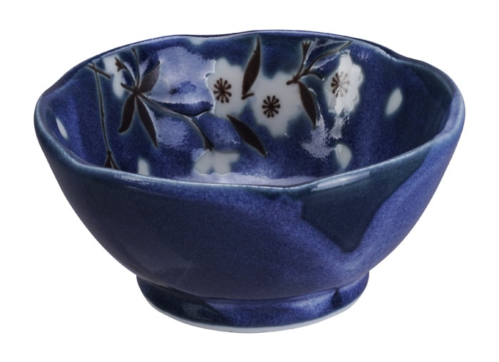 Blauw/Witte Sausschaal - Blue Sakura - Tokyo Design Studio - 100ml - 9x4cm | Tokyo Design Studio