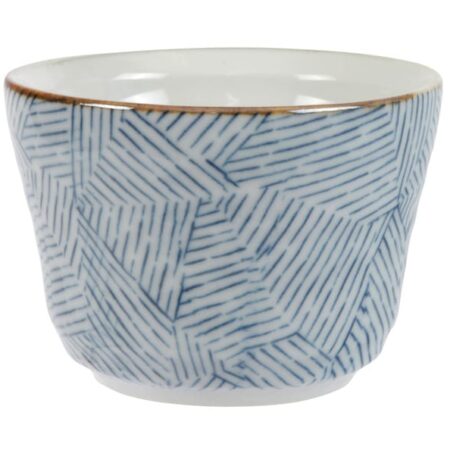 Blauw/Witte Soba Theekop - Porselein - 9 x 6.5cm | Tokyo Design Studio