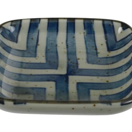 Blauw/Witte Sojasaus Schaal - The Oriental Shop - 9 x 9 x 1.6cm | Tokyo Design Studio