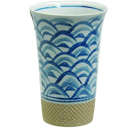Blauw/Witte Theekop - Keramiek - 8 x 11