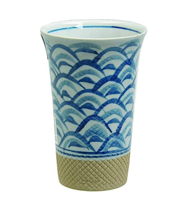 Blauw/Witte Theekop - Keramiek - 8 x 11
