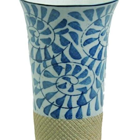 Blauw/Witte Theekop - Oosterse Motieven - 8 x 11