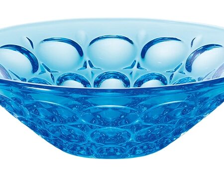 Blauwe Glazen Kom - 15 x 4.2cm 200ml | Tokyo Design Studio